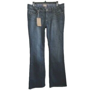 NWT Paige Maternity Westbourne Bootcut Women's Size 30 Denim Blue Jeans Low-rise